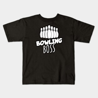 Bowling boss Kids T-Shirt